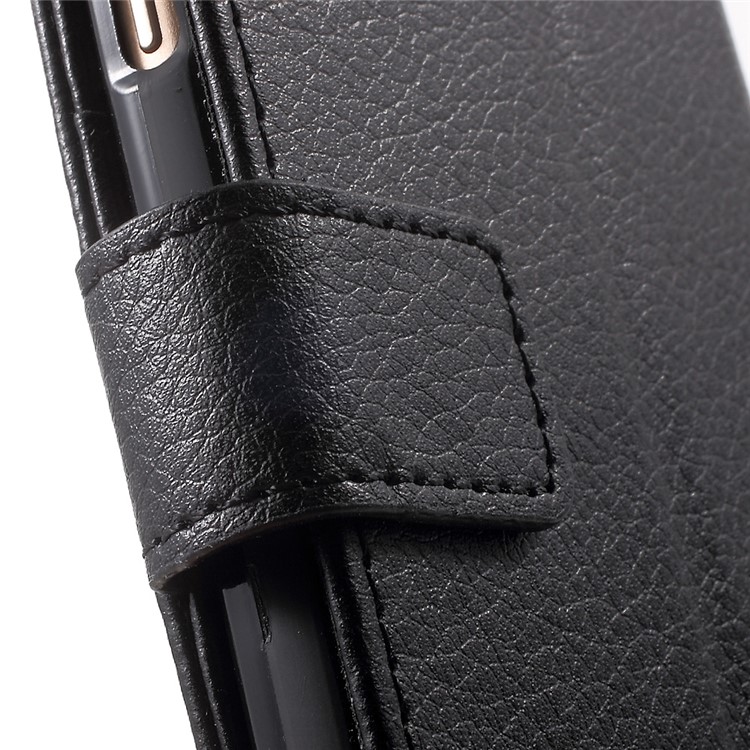 Litchi Texture Wallet Leather Case for Samsung Galaxy J5 Prime / On5 2016 - Black-8