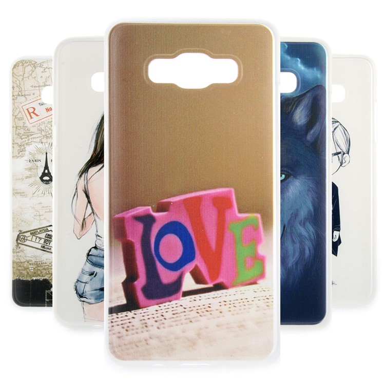 Pattern Printing Soft TPU Case for Samsung Galaxy J5 (2016) SM-J510 - Love-2