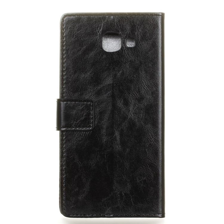 Crazy Horse Leather Wallet Case for Samsung Galaxy A8 (2016) - Black-2