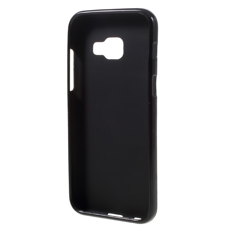 Frosted TPU Phone Case Cover for Samsung Galaxy A3 (2017) - Black-2