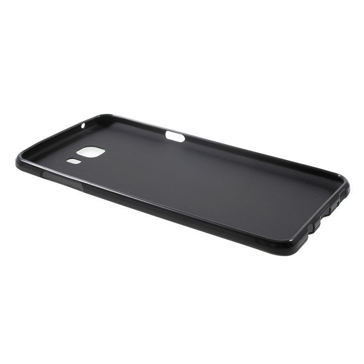 Anti-fingerprint Frosted TPU Gel Case for Samsung Galaxy C9 Pro - Black-3