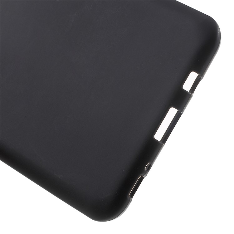 Anti-fingerprint Frosted TPU Gel Case for Samsung Galaxy C9 Pro - Black-4