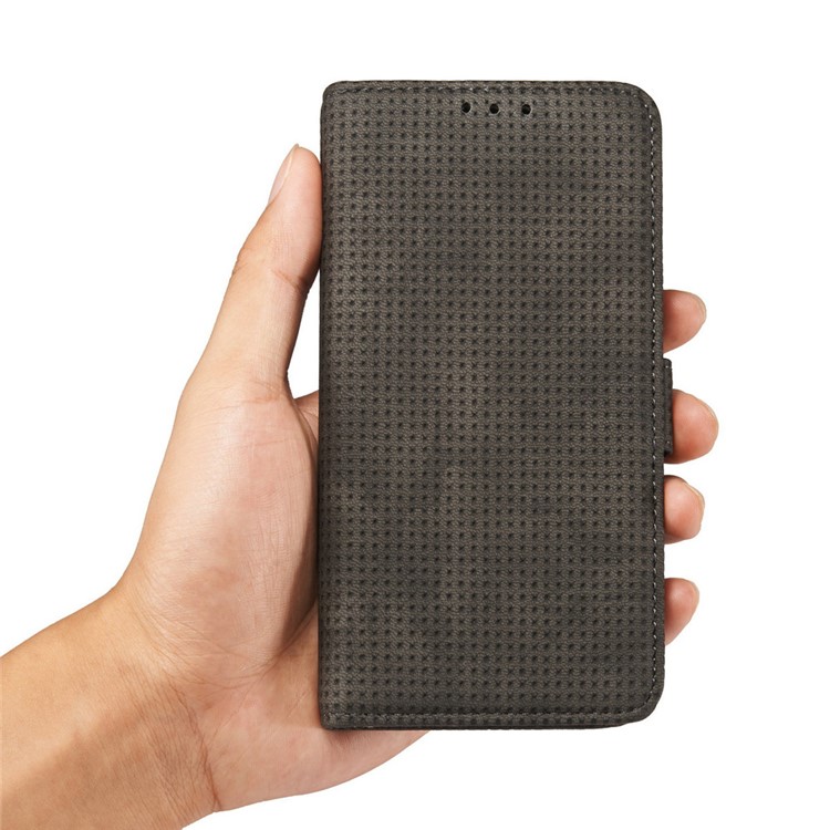 Mesh Heat Dissipation Retro Leather Wallet Stand Case for Samsung Galaxy S7 G930 - Grey-13