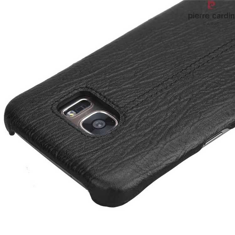 PIERRE CARDIN Genuine Leather Coated Hard Case for Samsung Galaxy S7 G930 PCL-P03 - Black-5