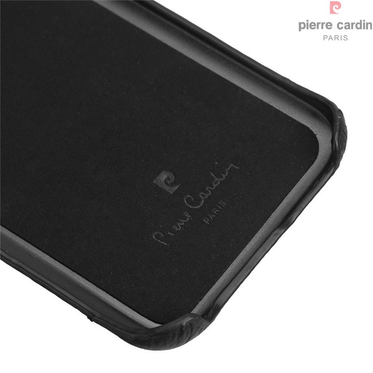 PIERRE CARDIN Genuine Leather Coated Hard Case for Samsung Galaxy S7 G930 PCL-P03 - Black-8