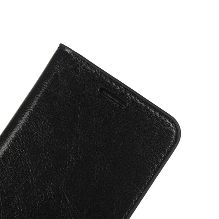 Crazy Horse Genuine Full Grain Leather Case Wallet for Samsung Galaxy S7 Edge G935 - Black-9