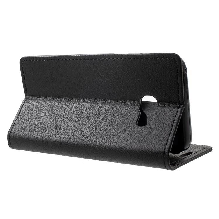 Wallet Leather Stand Case for Samsung Galaxy A3 (2017) - Black-3