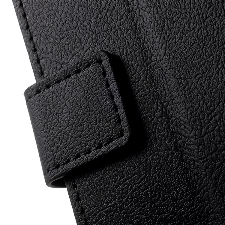 Wallet Leather Stand Case for Samsung Galaxy A3 (2017) - Black-7