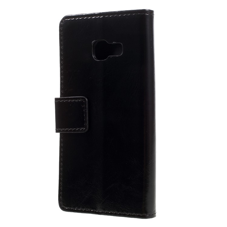 Crazy Horse Wallet Leather Case for Samsung Galaxy A3 (2017) - Black-2