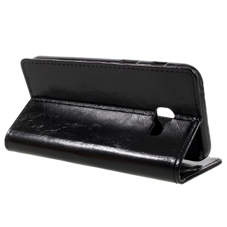 Crazy Horse Wallet Leather Case for Samsung Galaxy A3 (2017) - Black-5