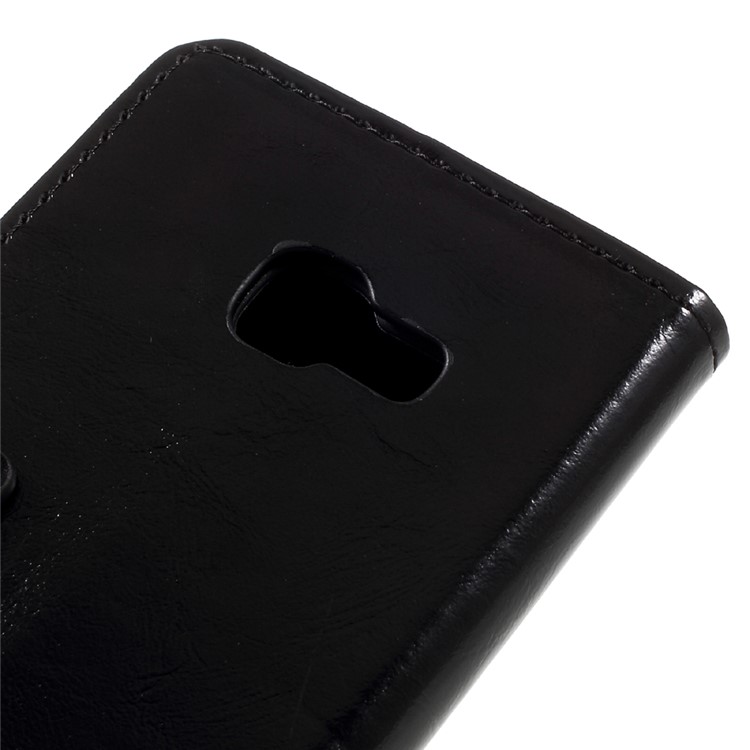 Crazy Horse Wallet Leather Case for Samsung Galaxy A3 (2017) - Black-8