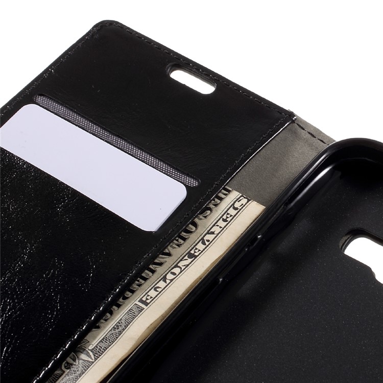 Crazy Horse Wallet Leather Case for Samsung Galaxy A3 (2017) - Black-9
