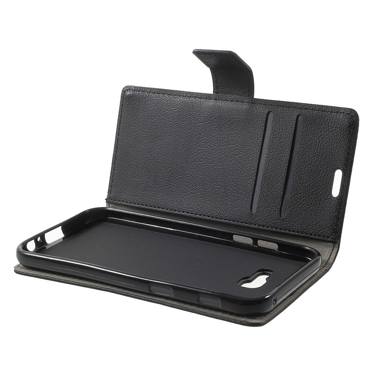 Wallet Leather Stand Case for Samsung Galaxy A5 (2017) - Black-5