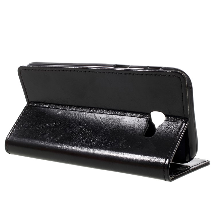 Crazy Horse Wallet Stand Leather Case for Samsung Galaxy A5 (2017) - Black-5