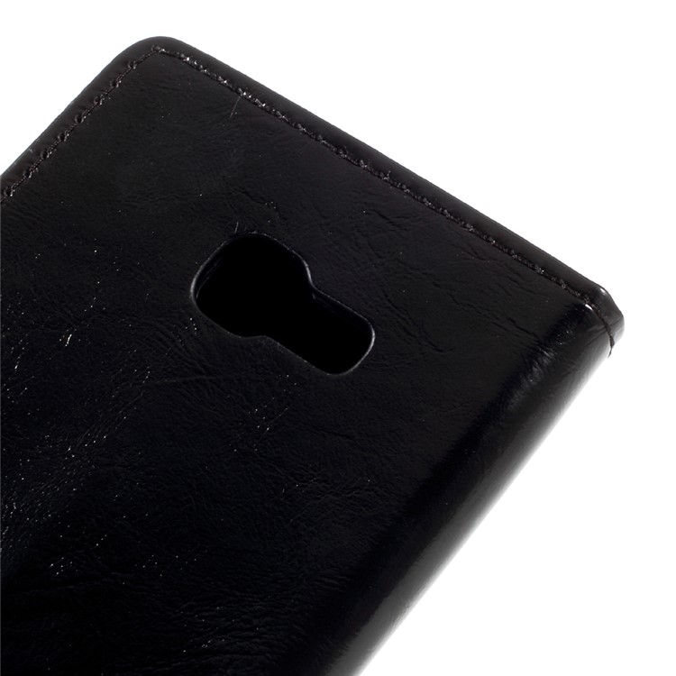 Crazy Horse Wallet Stand Leather Case for Samsung Galaxy A5 (2017) - Black-8