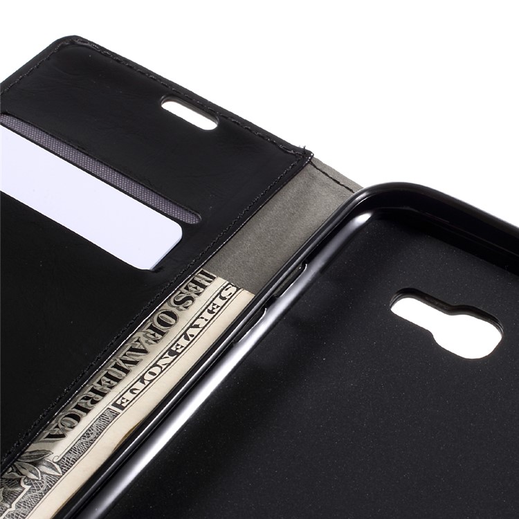 Crazy Horse Wallet Stand Leather Case for Samsung Galaxy A5 (2017) - Black-9