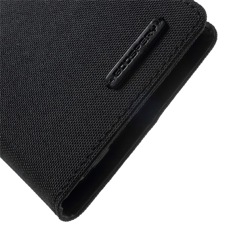 MERCURY GOOSPERY Canvas Diary Leather Cover for Samsung Galaxy J7 Prime/On7 2016 - Black-7