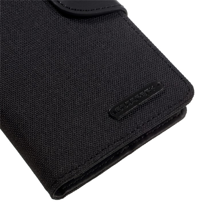 MERCURY GOOSPERY Canvas Diary Leather Case for Samsung Galaxy J5 Prime/On5 2016 - Black-7