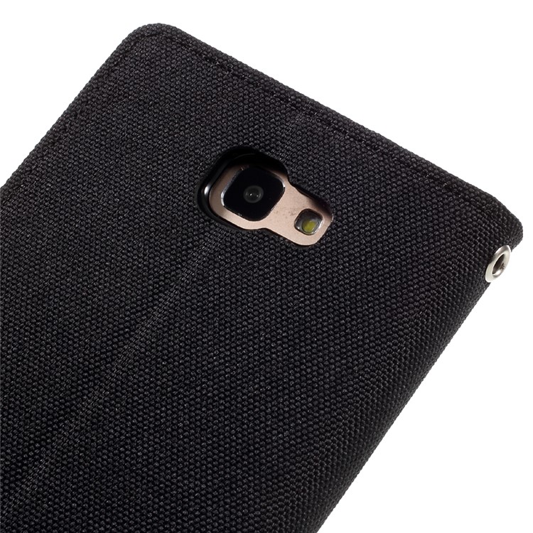 MERCURY GOOSPERY Canvas Diary Leather Case for Samsung Galaxy J5 Prime/On5 2016 - Black-8
