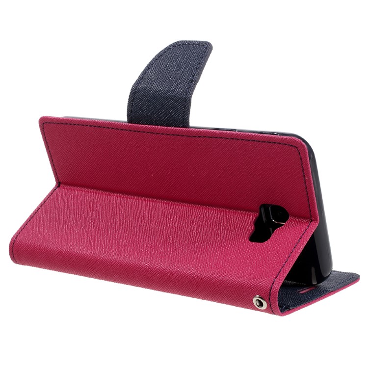MERCURY GOOSPERY Fancy Diary Wallet Leather Case for Samsung Galaxy J7 Prime/On7 2016 - Rose-5