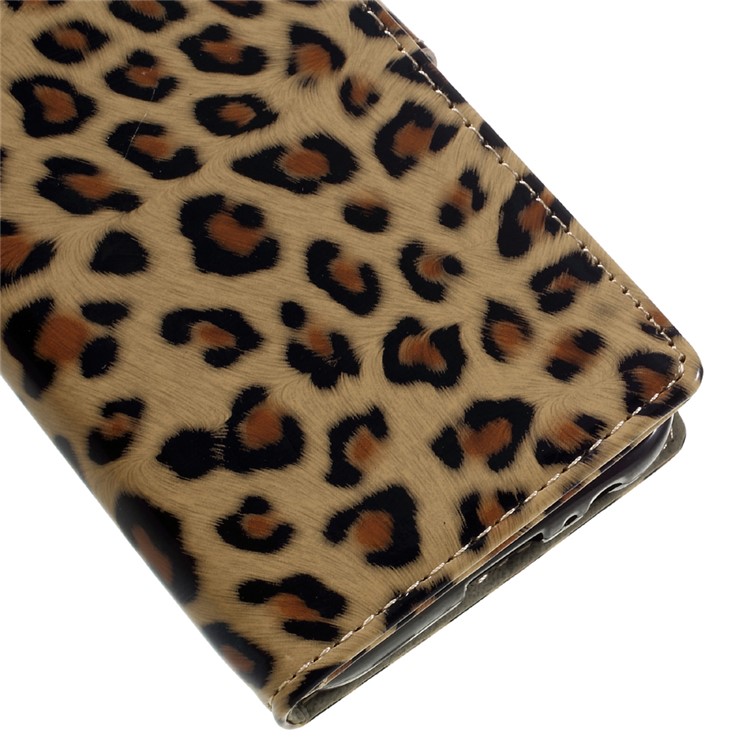 Leopard Pattern Wallet Leather Mobile Phone Case for Samsung Galaxy A3 (2017)-7