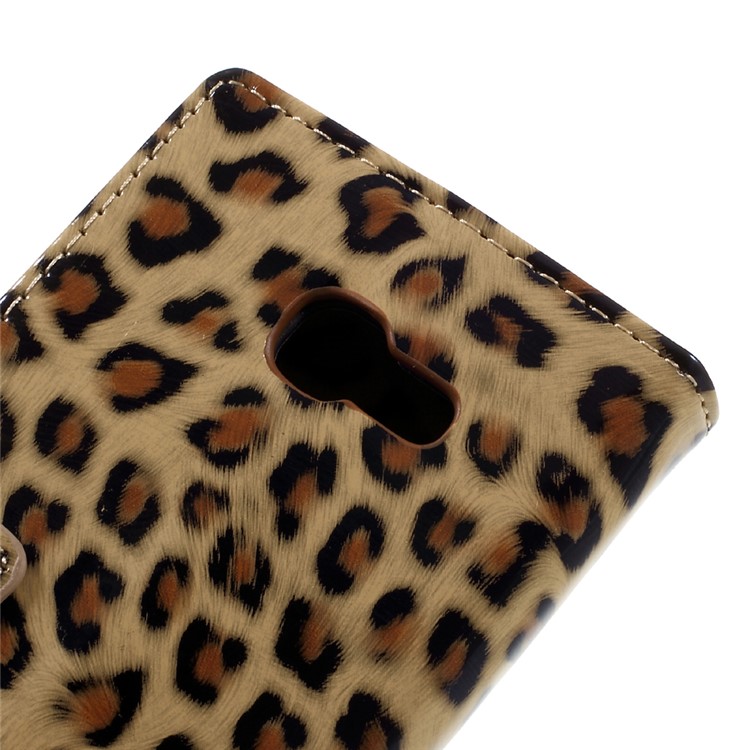Leopard Pattern Wallet Leather Mobile Phone Case for Samsung Galaxy A3 (2017)-8