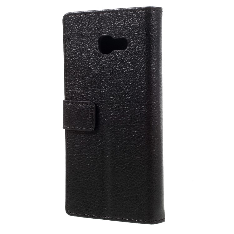 Litchi Texture Wallet Leather Phone Case for Samsung Galaxy A3 (2017) - Black-2