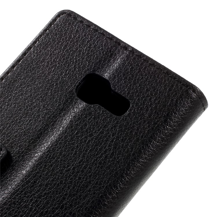 Litchi Texture Wallet Leather Phone Case for Samsung Galaxy A3 (2017) - Black-8