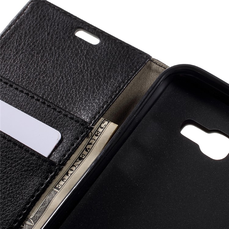 Litchi Texture Wallet Leather Phone Case for Samsung Galaxy A3 (2017) - Black-9