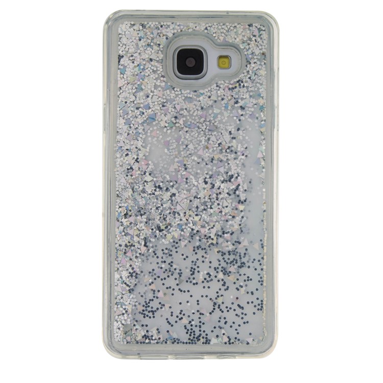 Fluid Floating Glittery Sequins TPU Soft Case for Samsung Galaxy A5 SM-A510F (2016) - Silver-6