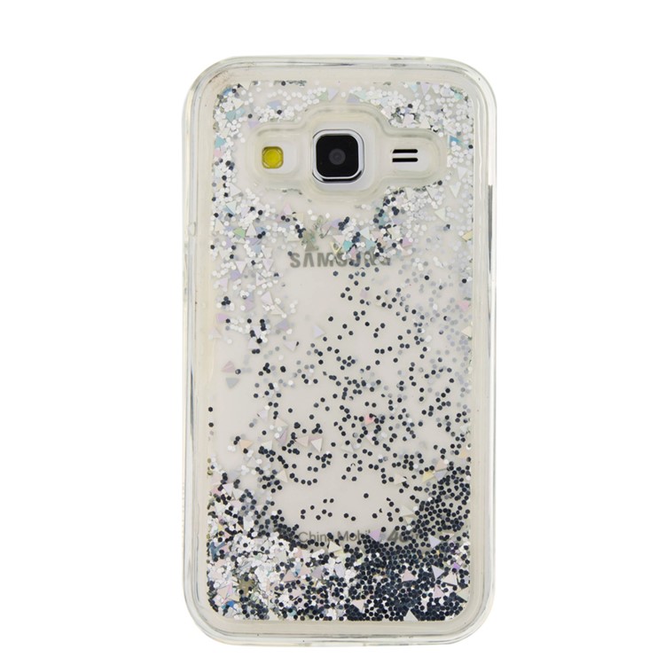 Flowing Sequins Soft TPU Phone Case for Samsung Galaxy Core Prime SM-G360 - Grey-2