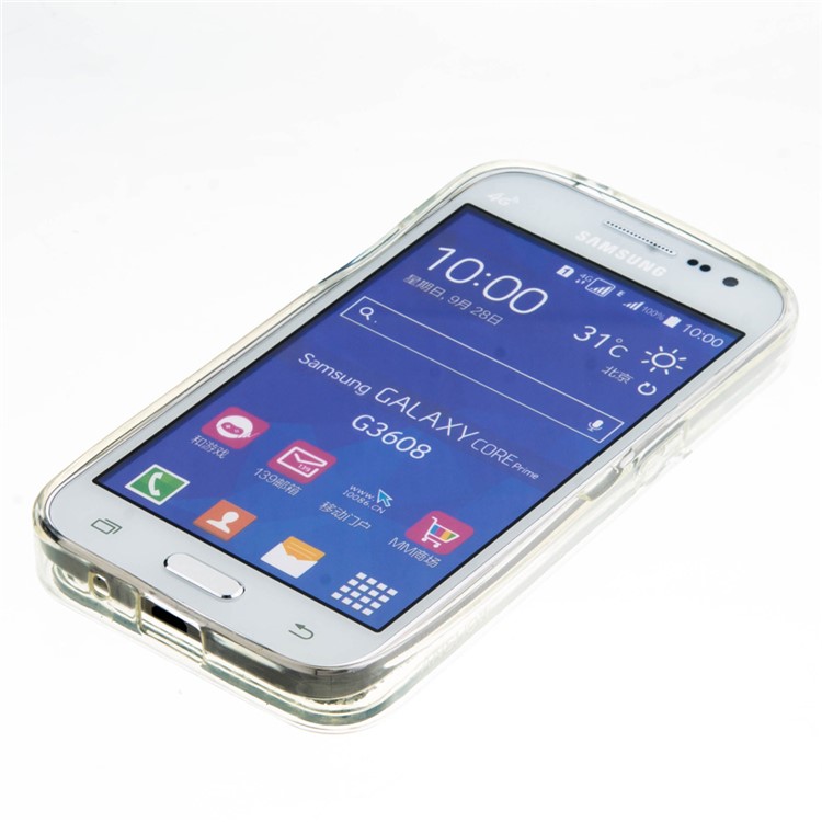Flowing Sequins Soft TPU Phone Case for Samsung Galaxy Core Prime SM-G360 - Grey-4