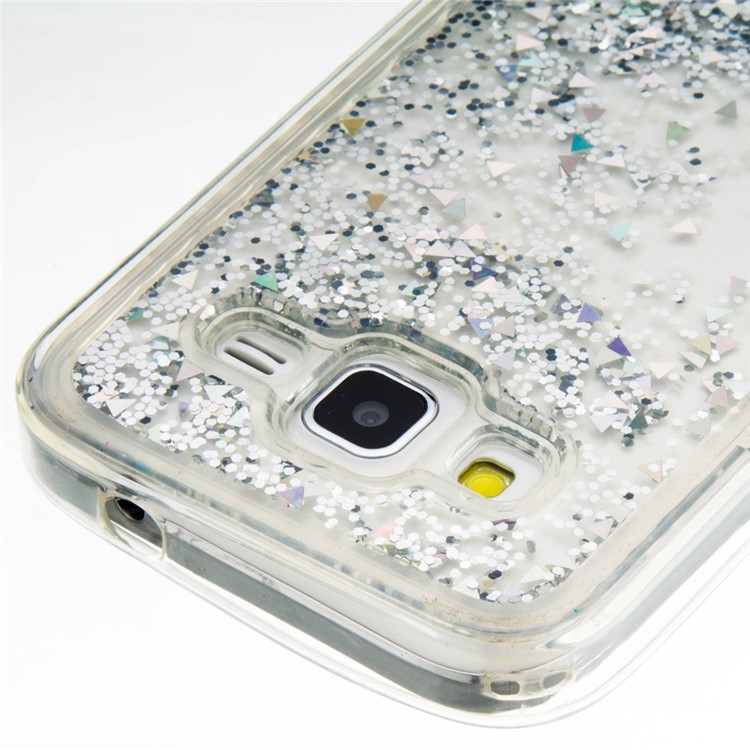 Flowing Sequins Soft TPU Phone Case for Samsung Galaxy Core Prime SM-G360 - Grey-6