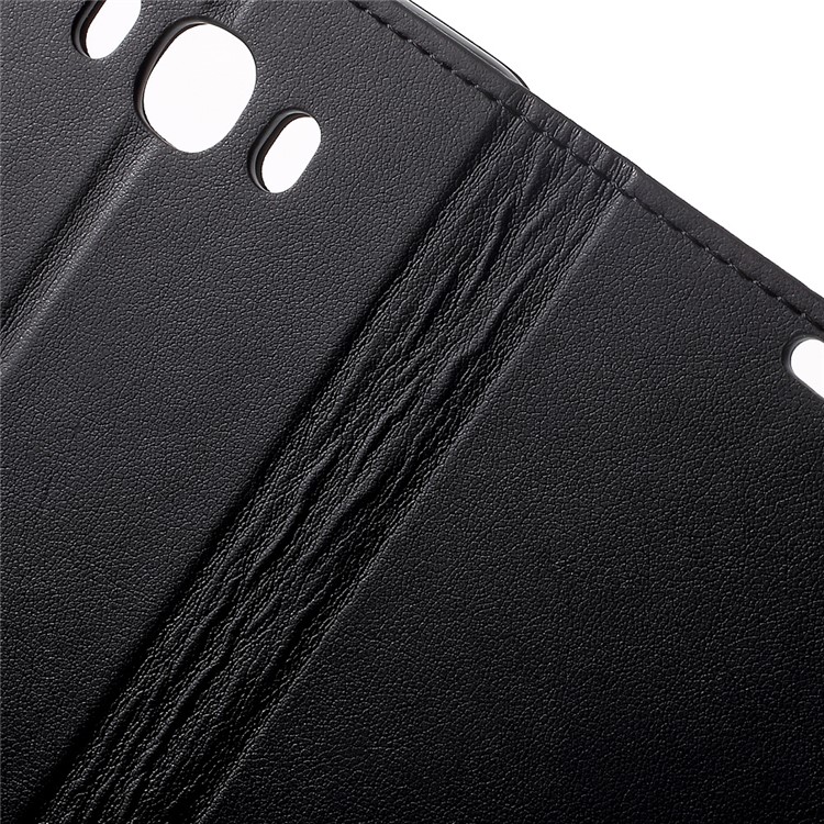 Wallet Stand Leather Phone Case for Samsung Galaxy On8 - Black-6