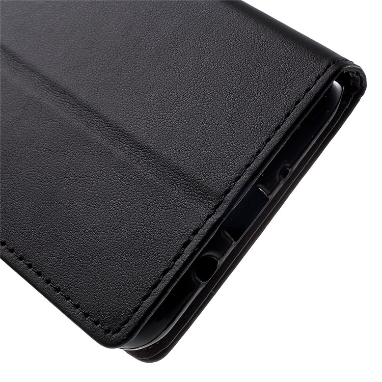 Wallet Stand Leather Phone Case for Samsung Galaxy On8 - Black-8