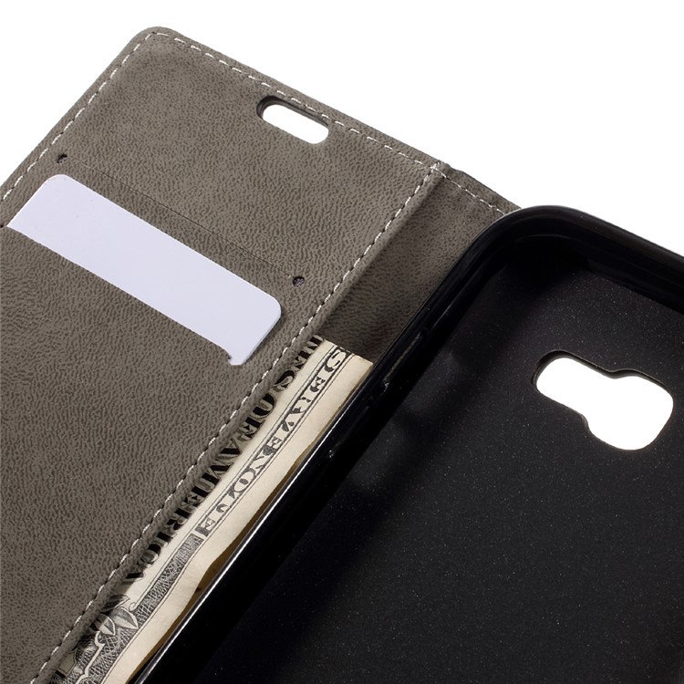Wallet Stand Leather Phone Case for Samsung Galaxy A5 (2017) - Black-9
