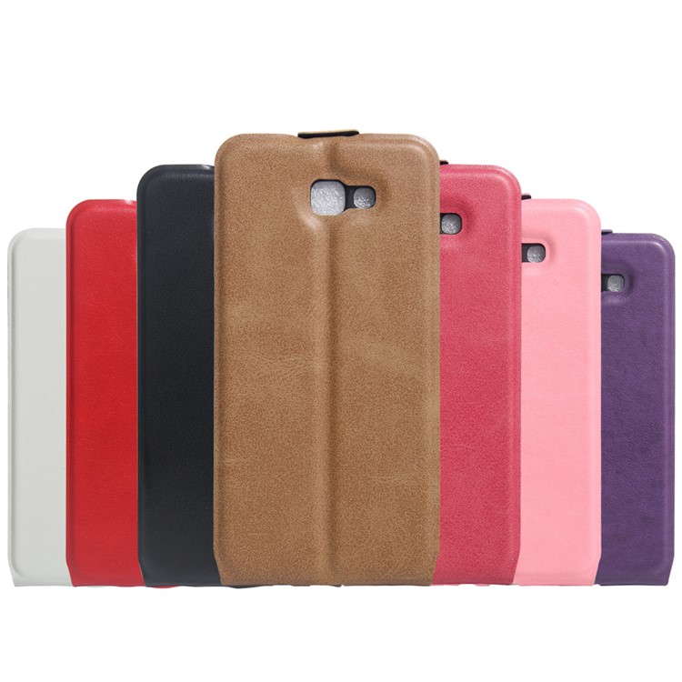 Crazy Horse Leather Vertical Case for Samsung Galaxy On5 2016/J5 Prime - Black-6