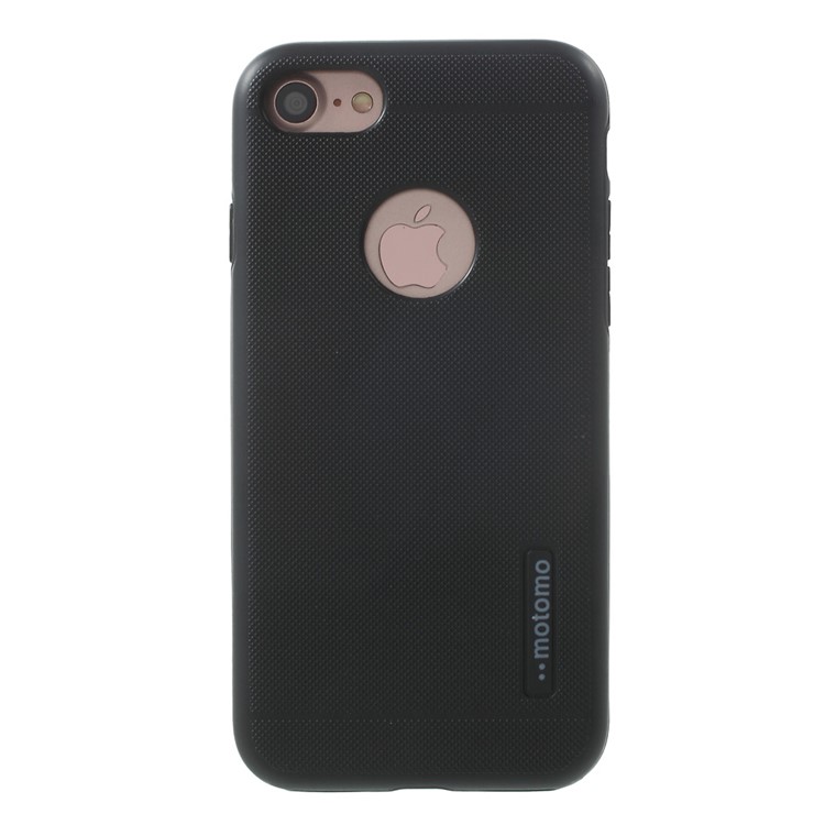MOTOMO 2-in-1 TPU + PC Shockproof Hybrid Case for iPhone 7 4.7 inch - Black-2