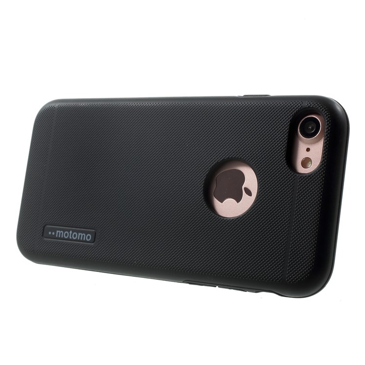 MOTOMO 2-in-1 TPU + PC Shockproof Hybrid Case for iPhone 7 4.7 inch - Black-3