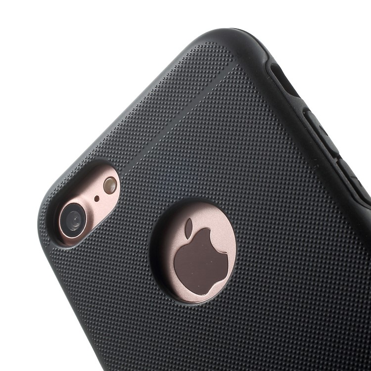 MOTOMO 2-in-1 TPU + PC Shockproof Hybrid Case for iPhone 7 4.7 inch - Black-4