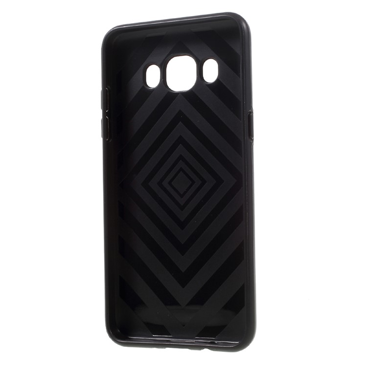 MOTOMO Brushed PC + TPU Ring Kickstand Case for Samsung Galaxy J5 (2016) SM-J510 - Black-10