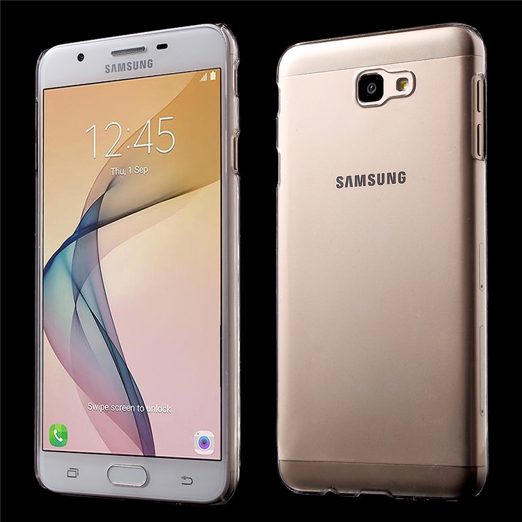 Crystal Clear Plastic Phone Case Accessory for Samsung Galaxy On7 2016 / J7 Prime-1