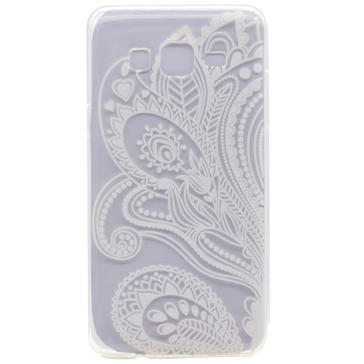 Pattern Printing TPU Case for Samsung Galaxy On7 - Paisley Flowers-1
