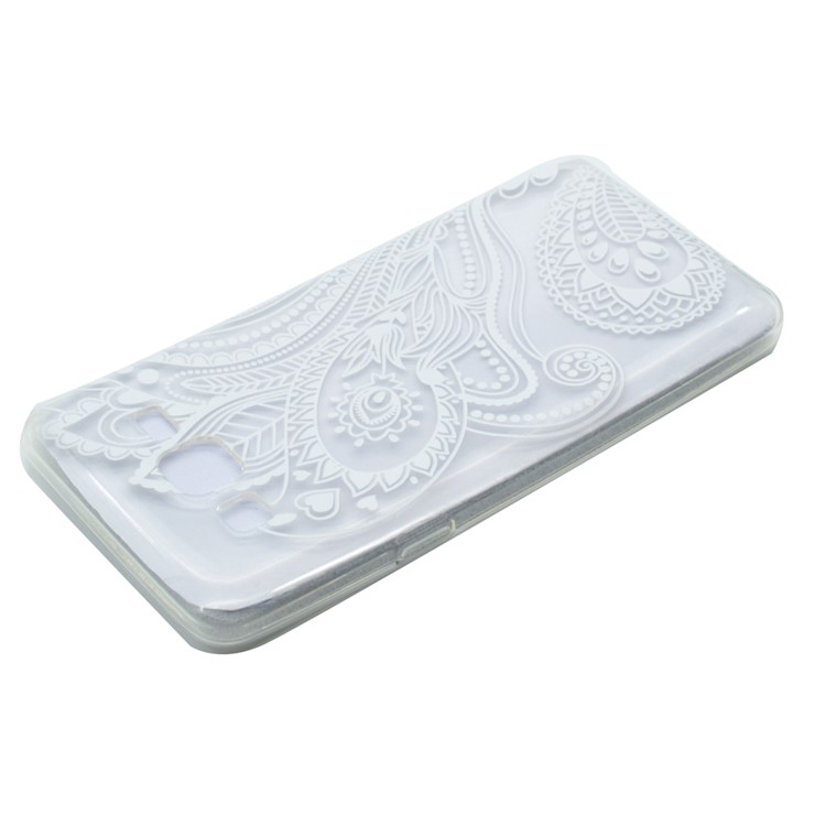 Pattern Printing TPU Case for Samsung Galaxy On7 - Paisley Flowers-3