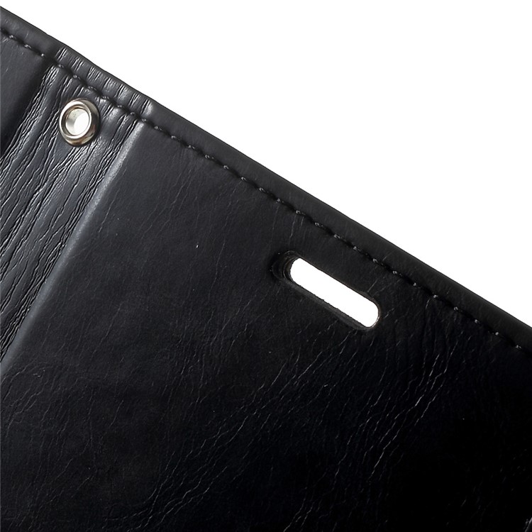 MERCURY GOOSPERY Blue Moon Leather Wallet Case for Samsung Galaxy J7 Prime/On7 2016 - Black-6