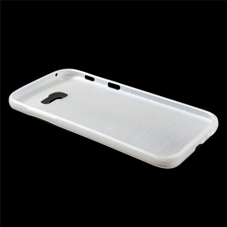 Glossy Outer Brushed Inner TPU Case for Samsung Galaxy A3 (2017) - White-3