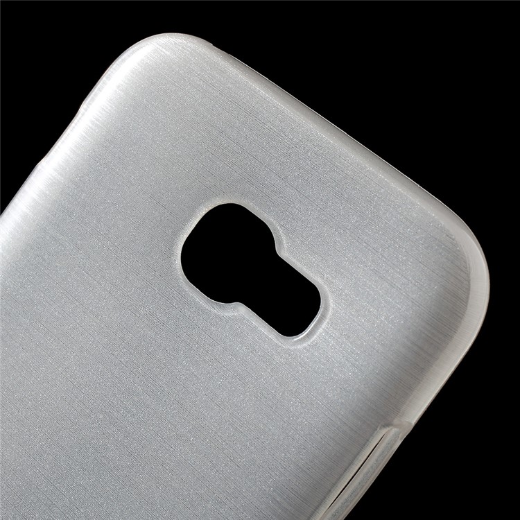 Glossy Outer Brushed Inner TPU Case for Samsung Galaxy A3 (2017) - White-5