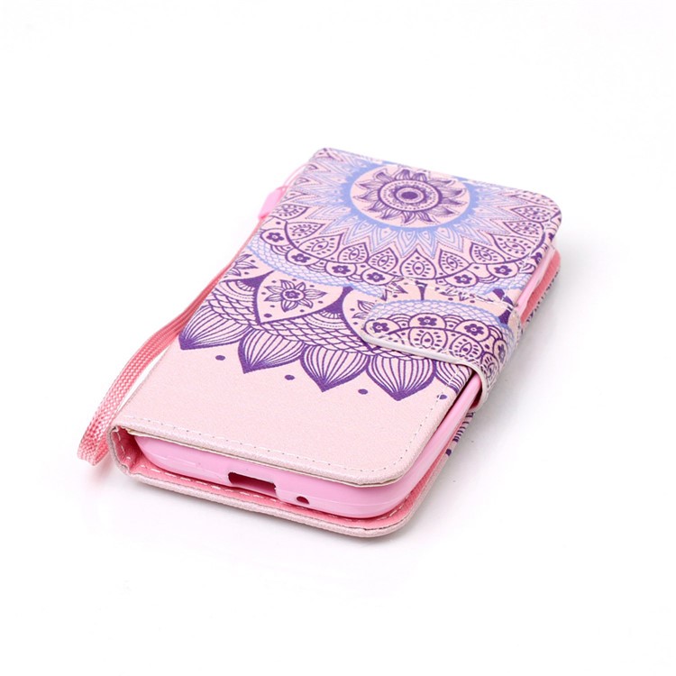 Pattern Design Wallet Leather Case for Samsung Galaxy J1 mini - Mandala Pattern-5