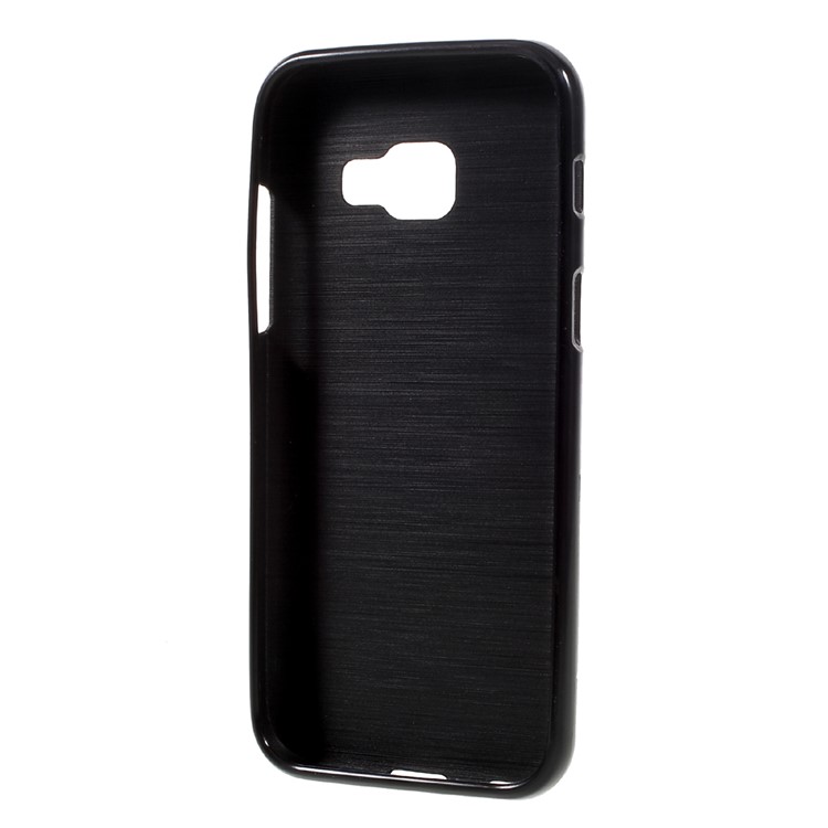 Solid Color Jelly TPU Case for Samsung Galaxy A3 (2017) - Black-2