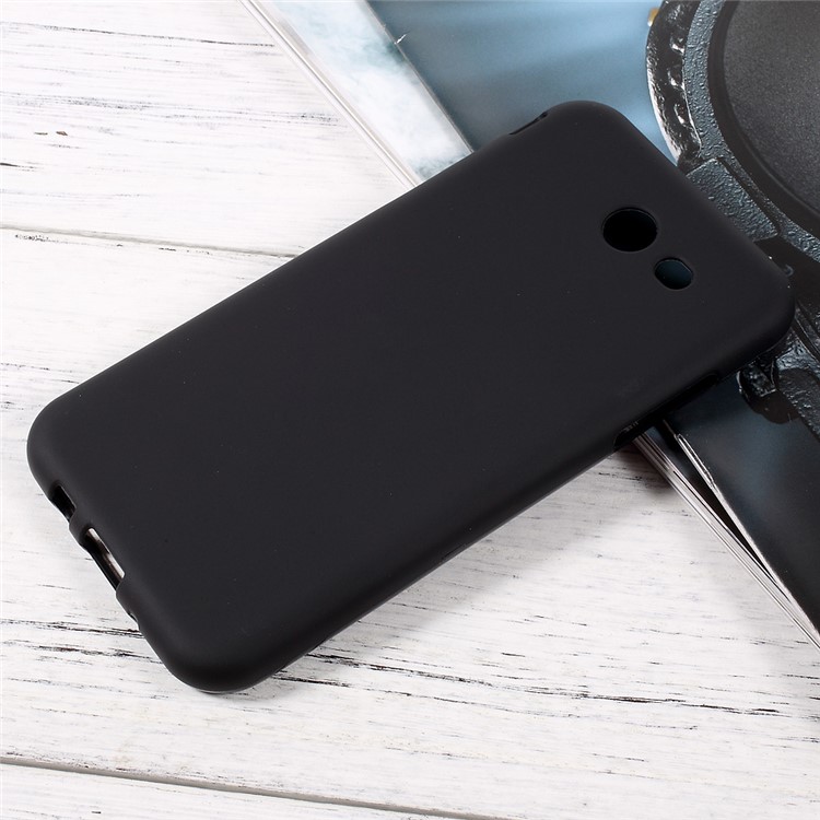 Double-sided Matte TPU Case for Samsung Galaxy J3 (2017) - Black-1